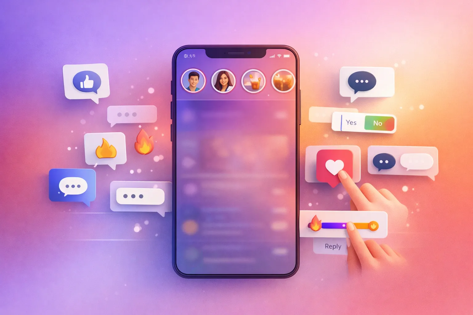 Resumen del engagement en Stories de Instagram con respuestas, encuestas y taps